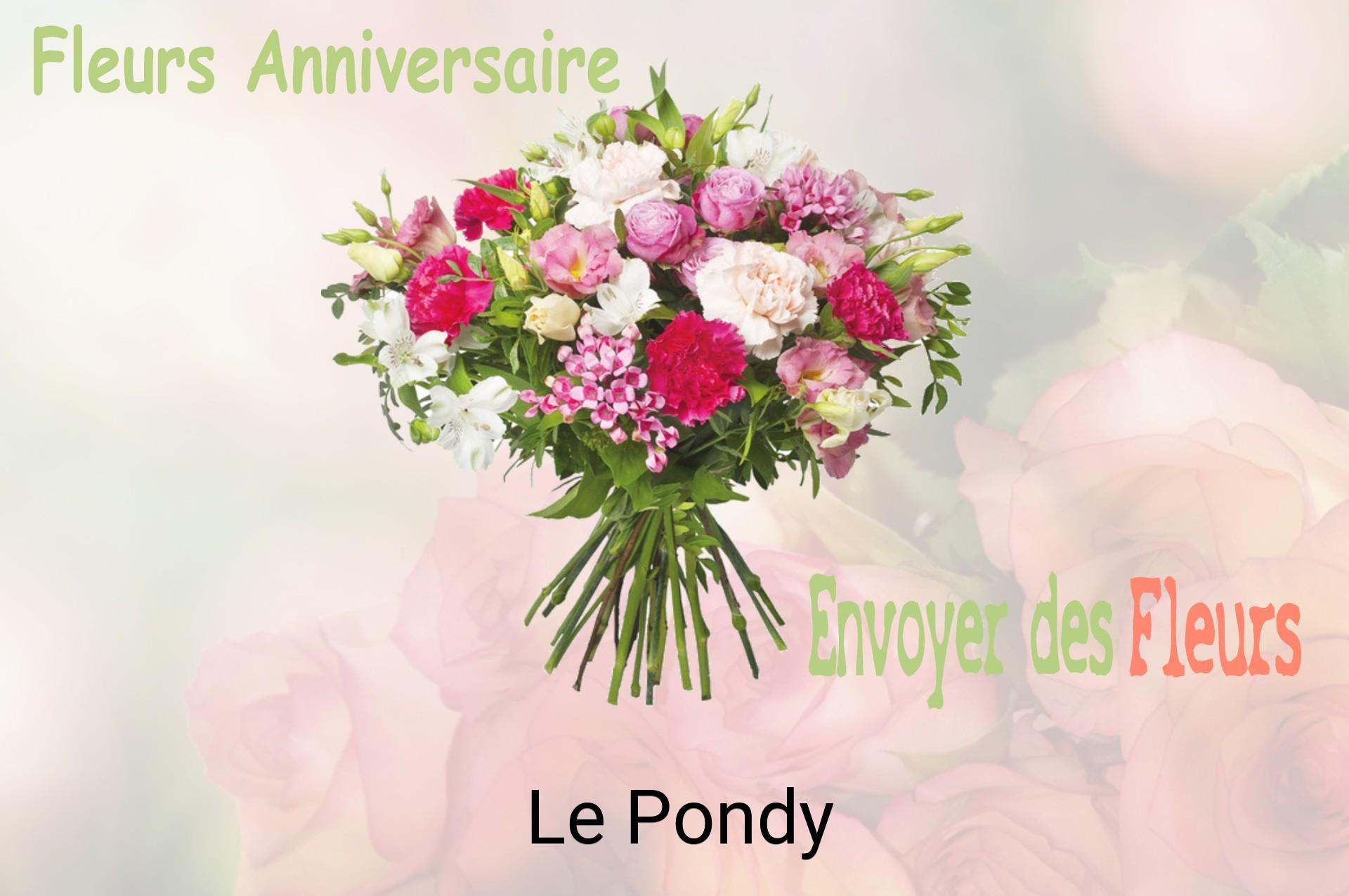 Bouquet de fleurs d’anniversaire livré à Le Pondy