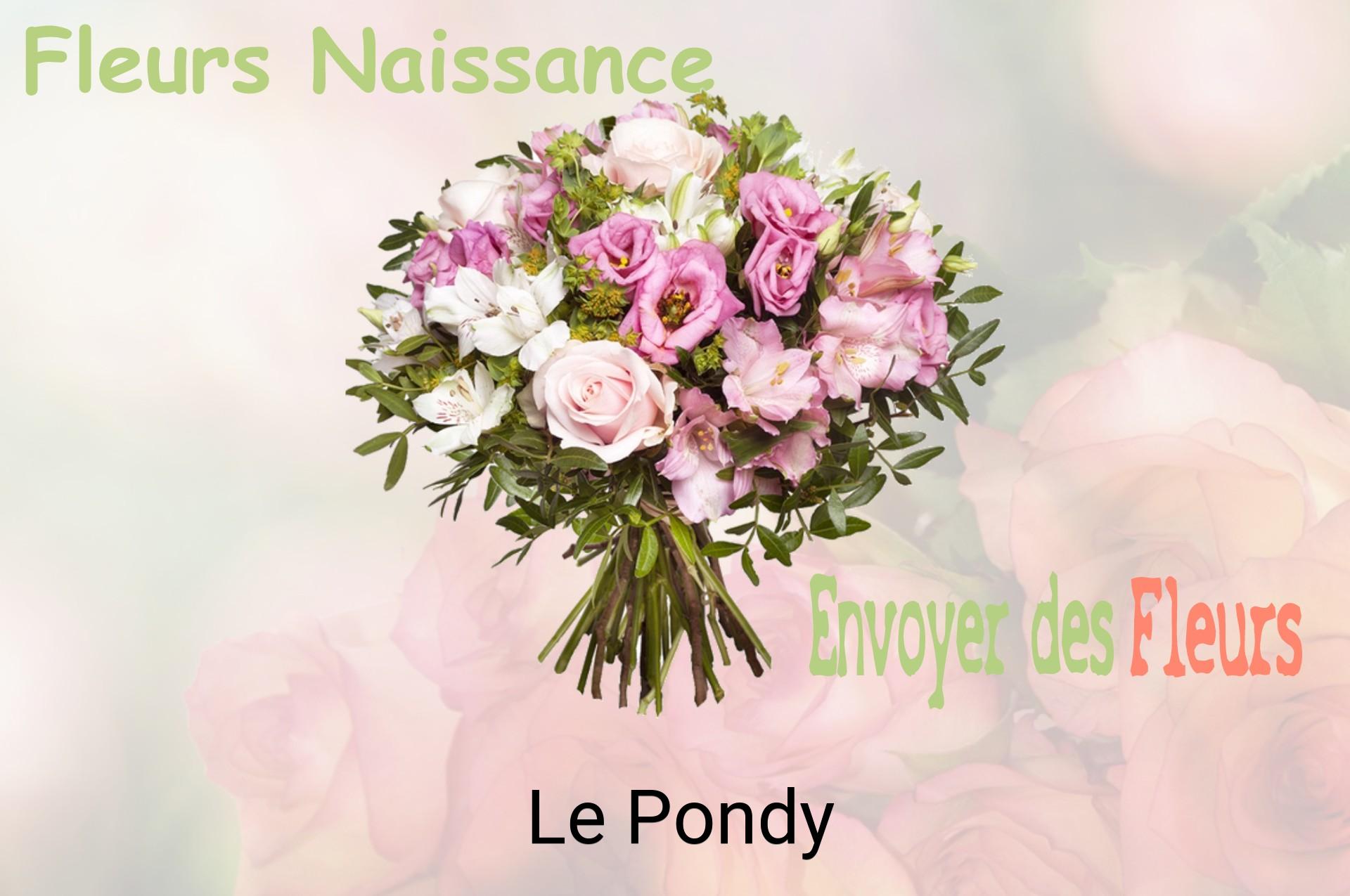 Bouquet de fleurs de naissance livré à Le Pondy